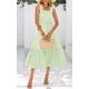 thumbnail image 5 of Vestido de verano PRETTYGARDEN a cuadros con cuello cuadrado y volantes, 5 of 9