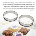 thumbnail image 2 of 4 Inch Muffin Rings Crumpet Rings, Set of 10 Stainless Steel Molds Double Rolled Tart Round Ring, 2 of 10