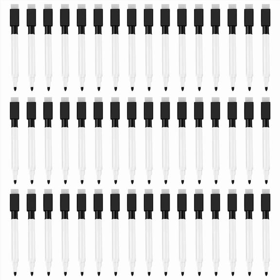 48 x Magnetic Dry Erase Markers-Black&White
