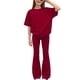 thumbnail image 1 of Camisas de Manga Larga de Niños Tamaño 12-14 Juventud Color Sólido Manga Corta Superior Y Pantalones Largos de Dos Piezas Conjunto de Niños de Vestir Casual, 1 of 6