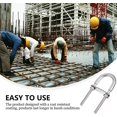 thumbnail image 4 of Niuniu U Fastener Stainless Steel U- Bolt U Shaped Tubes Clamp For Trailer (2pcs, Silver), 4 of 5