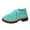 Turquoise, variant on Willtoo Women Platforms Knit Sneakers Lace up Solid Color Casual Shoes Chunky Block Heels Round Toe Fashion Waterproof Comfortable Breathable Non Slip Walking Running Sports Walking Shoes
