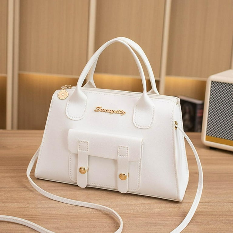 COM1950s Handbags for Women Shoulder Bags Womens Shoulder Bag Fashion New Pattern Solid Handbag Shoulder Bag Dual Purpose High Capacity Zipper Bag Handbags for Women Crossbody Bag Walmart