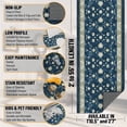 thumbnail image 3 of Ottomanson Aisle Runner Rug 2'7" x 37' Soft Non-Slip Indoor Rug, Mahal Navy, 3 of 6