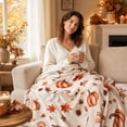 thumbnail image 7 of Thanksgiving Pumpkin Blanket, Soft Flannel Throw for Couch Sofa and Bed, 7 of 7