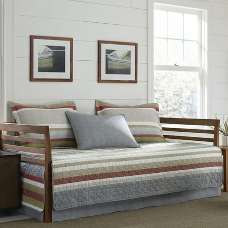 Bauer Chairs - Eddie Bauer Salmon Ladder 5-Piece Daybed Cover Set Twin Multi