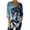 Multicolor, variant on Idoravan Womens Tops Dressy Casual 3/4 Sleeve Women's 3/4 Sleeve V-Neck Pullover Casual Loose-Fitting Printed Top D Multicolor Xl