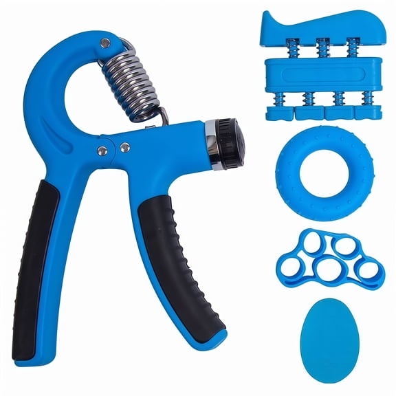 5 Piece Adjustable Grip Strengthener Set for Improved Hand Strength Training
