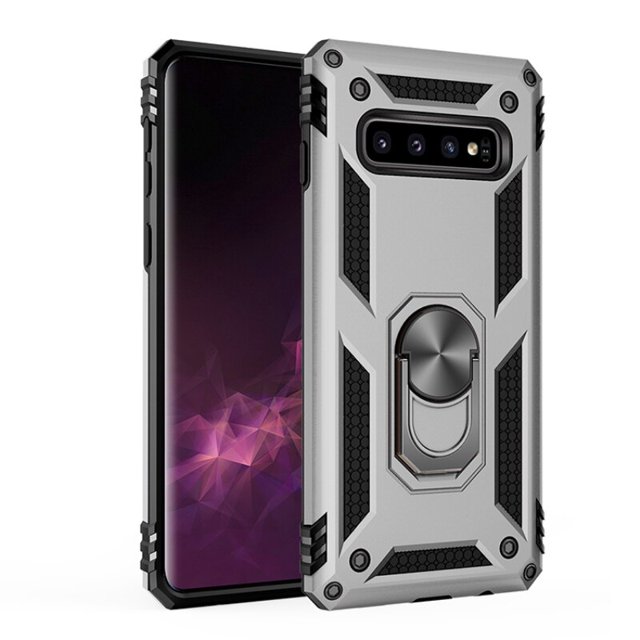 Funda de teléfono Armor a prueba de golpes para Samsung Galaxy S7 S8 S9 S10 S10E Plus Note 8 9 10 S20 FE Ultra A6 A7 A8 A9 2018 Lite, funda de anillo Tan Jianjun unisex