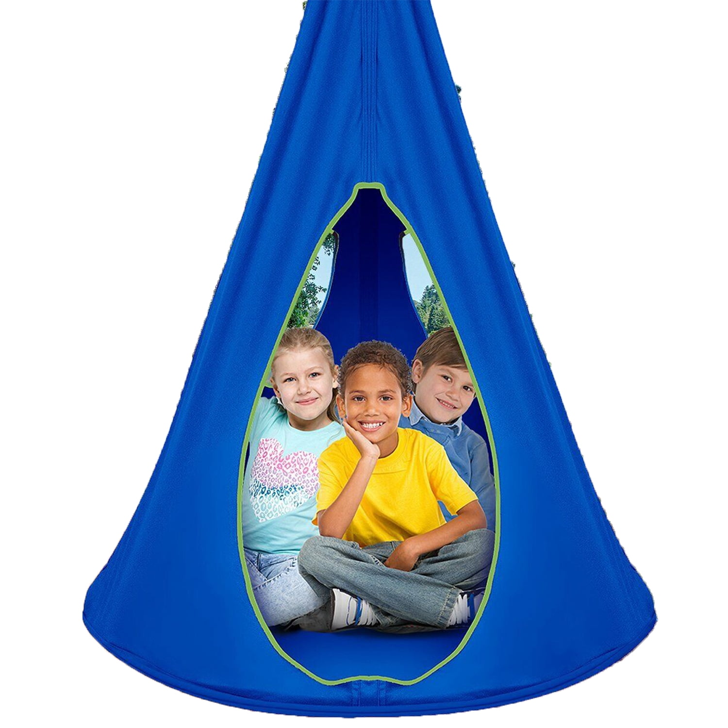 Hanging Tree Swing Tent Backyard Hammock Chair Play Tent Swing Play House Castle Indoor Outdoor Hanging Tent Camping Tree House