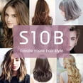 thumbnail image 3 of Hair Straightening Brush, Heated Hair Straightener Brush Comb with Auto Temperature Lock 3 Heat Levels Anti Scald, 30S Fast Ceramic Heating Straightening Brush for Home, Travel and Salon (S10B)., 3 of 5