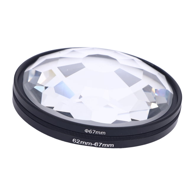 Filtro De Efectos Especiales De Prisma Caleidoscopio De 67MM Lente De Cámara Recubierta Multicapa De Doble Cara Con Adaptador De 62mm