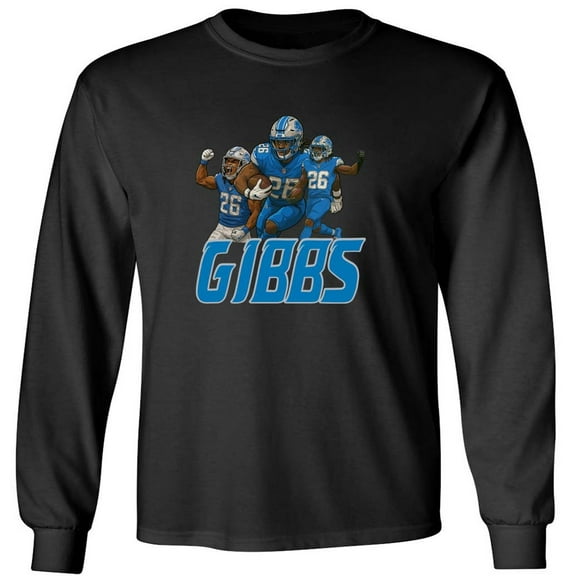 LONG SLEEVE Jahmyr Gibbs Collage Detroit Shirt T-Shirt