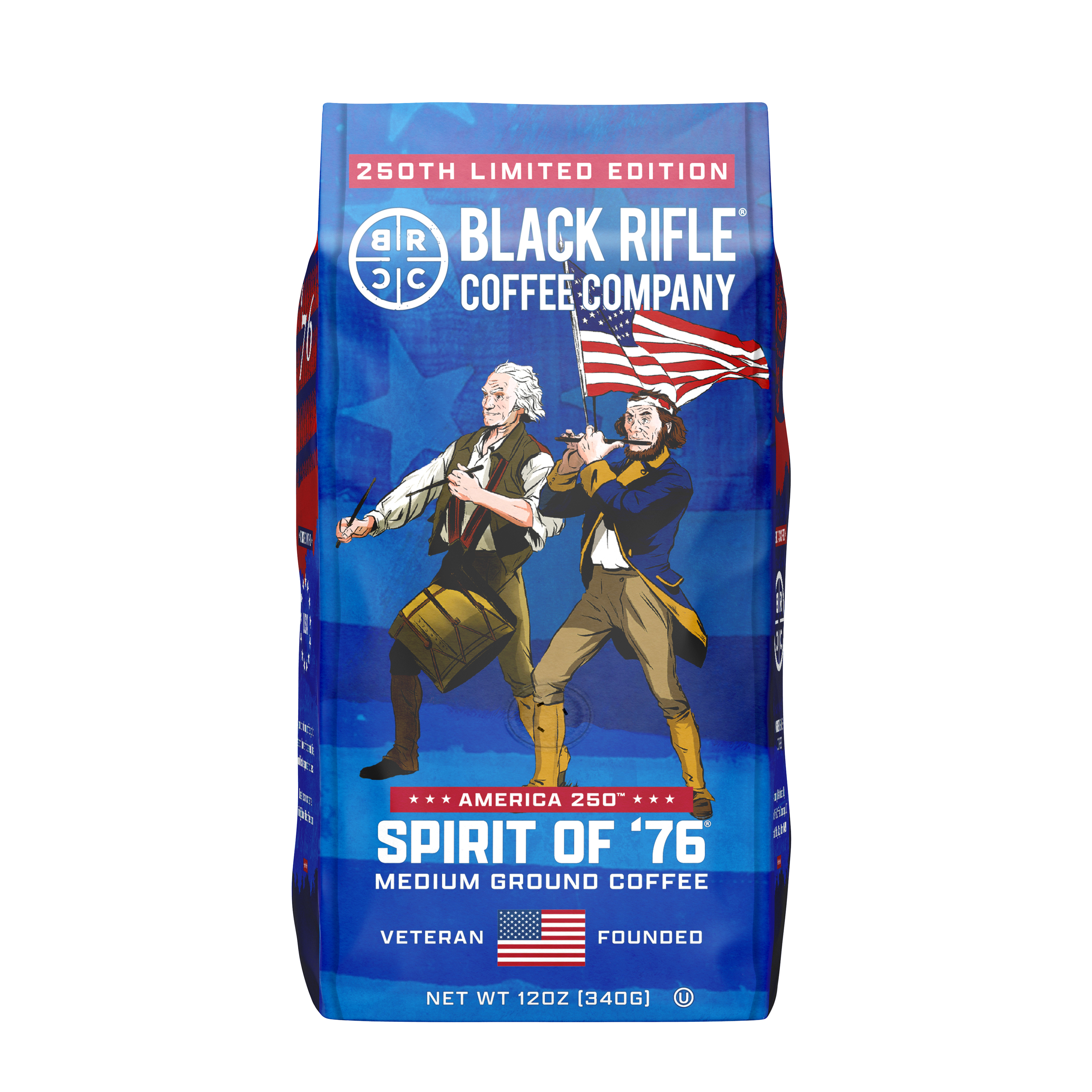 Black Rifle Coffee Spirit of '76, Medium Roast, Ground Coffee, 12 oz
