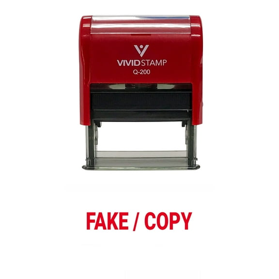 All Quality Fake/Copy Self-Inking Rubber Stamp (Red Ink) - Q-400