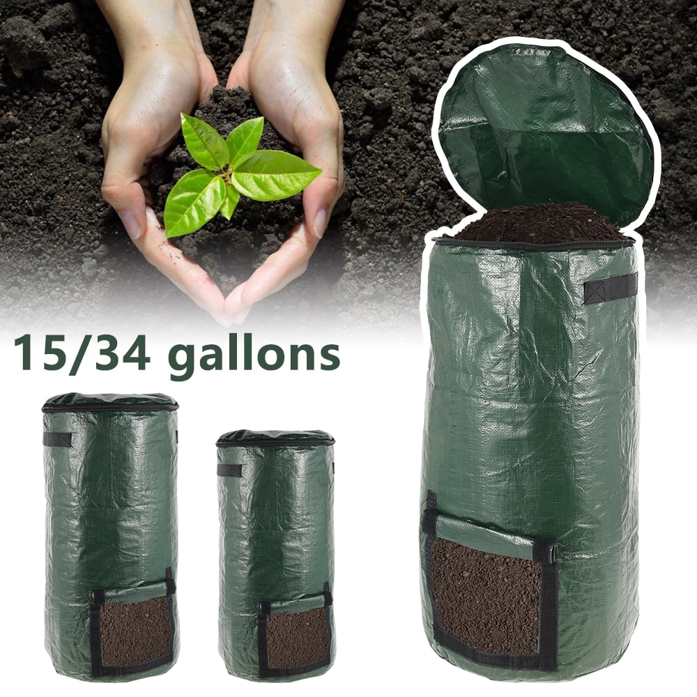 Compost Bag Ferment Waste Disposal Homemade Organic Waste Garden Yard Bag 