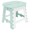 thumbnail image 1 of 9"  Plastic Step Stool, NonSlip Folding Stool with Handle, Portable Stool for Kitchen, Bathroom, Living Room, Foldable Stool for Adults and Kids, Blue, 1 of 7