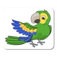 thumbnail image 1 of KDAGR Blue Clipart Cute Cartoon Parrot Mascot Character Pointing Wing Mousepad Mouse Pad Mouse Mat 9x10 inch, 1 of 1