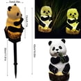 thumbnail image 4 of Matsuzay Lámpara de panda, decoración de iluminación de paisaje de suelo Solar, decoración de enchufe inteligente, patio de paisaje de detección Iluminación y accesorios Matsuzay HA073512-00, 4 of 6