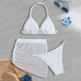 thumbnail image 6 of Staki Bathing Suits for Teens Girls Swimsuits 3 Piece Tankini Bathing Suit Set Cute Bikini Swimwear with Beach Skirt 8-13Y(White,10-11 Years), 6 of 6
