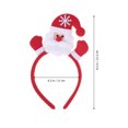 thumbnail image 2 of EeaseMX 4 diademas luminosas navideñas con diseño de Papá Noel, muñeco de nieve, ciervo y oso, aros para el pelo, tocado brillante., 2 of 8