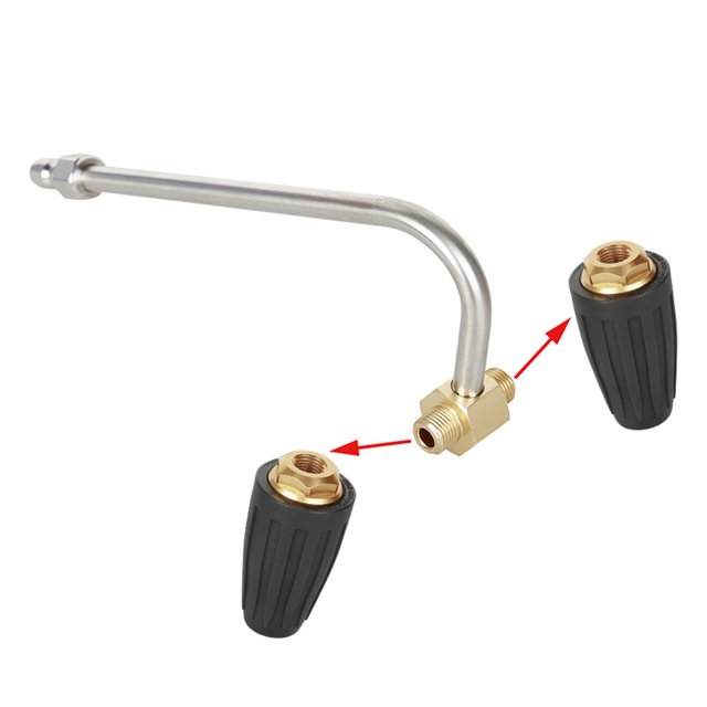 Boquilla de doble rotación enchufe de 1/4 " rápida para arandelas de ón de agua fría entradas Patios accesorio de limpieza de Macarena boquilla de pulverización