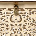 thumbnail image 2 of KAKOWELY Wood Wedding Storage Box Flower Box for Wedding Party Gathering (One Key, 12 Rubber Rings, Small Size),9.84"X7.87"X7.2", 2 of 4