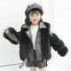 thumbnail image 3 of Gibobby Chamarra acolchada para niñasChaqueta de manga larga para niñas pequeñas, Otoño Invierno, forro polar con cremallera, chaquetas sólidas, chaqueta(Negro, 4-5 Años), 3 of 4