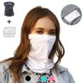thumbnail image 2 of Women/Men Neck Gaiter Mask, Soft Breathable Cotton UV Protection Dust-proof Bandana Face Cover Face Neck Scarf for Cycling Fishing Skiing, 2 of 8