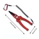 thumbnail image 5 of Alicates De Pesca Alicates de anillo dividido de aleación de aluminio para quitar anzuelos de 6,9 ​​pulgadas, aparejos de pesca (rojo), 5 of 8