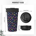 thumbnail image 3 of Lsque Colored Balloons Pattern Travel Coffee Mug 16oz: Insulated Coffee Cup with Leakproof Lid, Coffee Tumbler, Reusable Coffee Cups with Seal Lid, 3 of 8