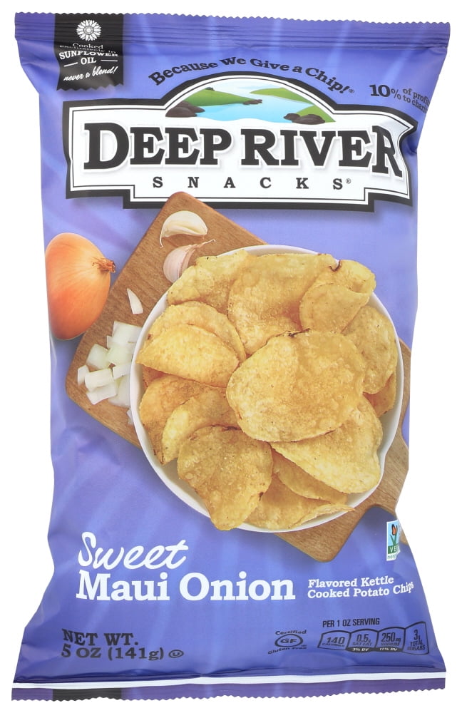 Deep River Snacks Sweet Maui Onion Kettle Chips , 5 Oz