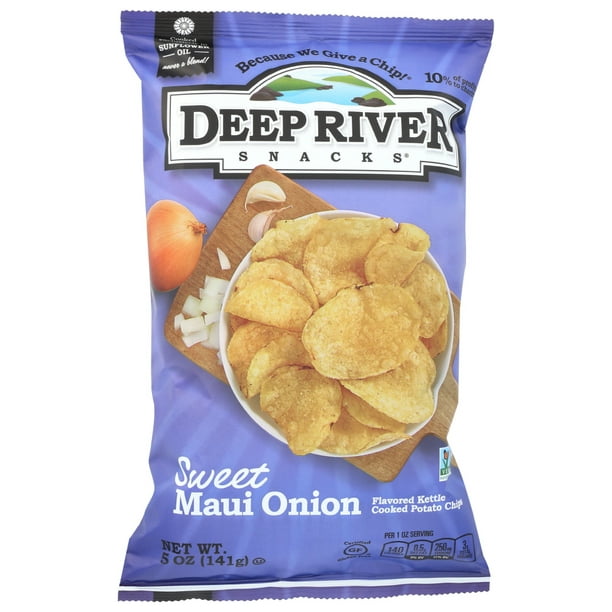 Deep River Snacks Sweet Maui Onion Kettle Chips , 5 Oz