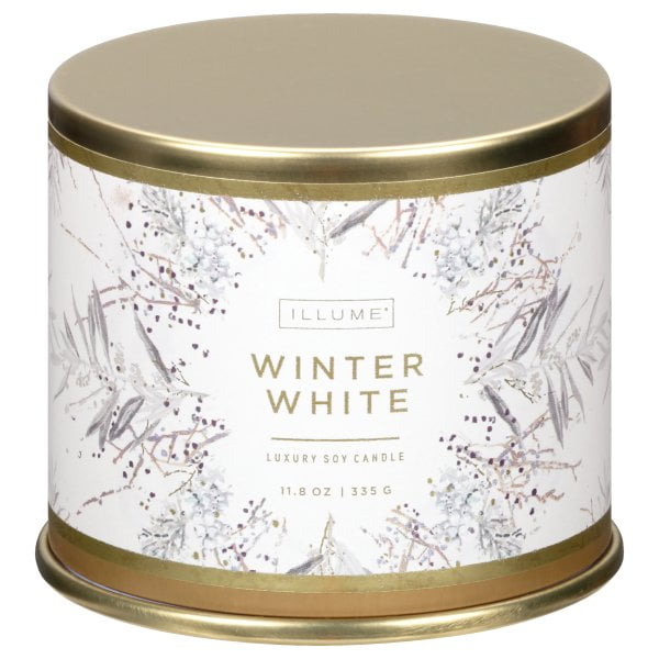 Illume Candle Tin Large Winter White, 1 Each