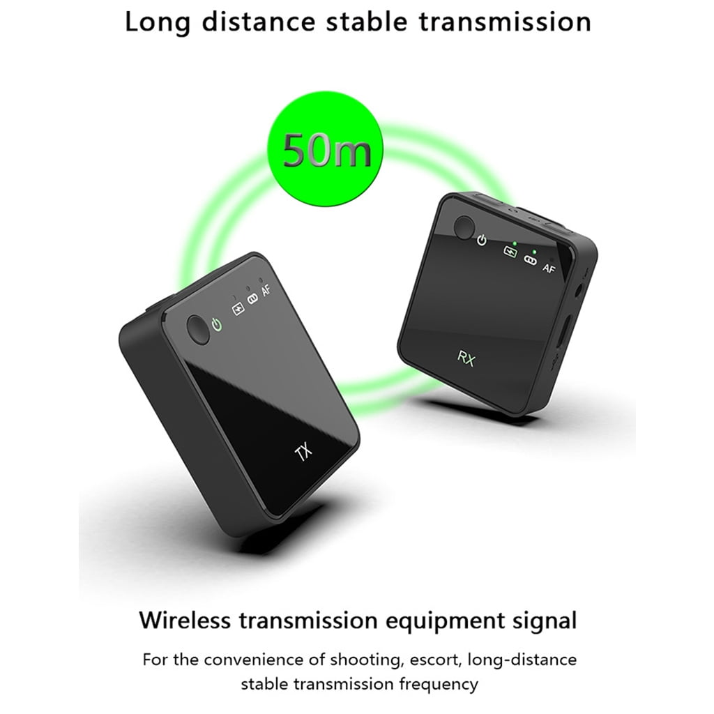 JZROCKER Operating Range Up to 50m/164 Feet Lavalier Microphone System Stable Transfer