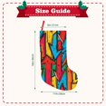thumbnail image 3 of Salouo Colorful Arrow Graffiti Pattern Print Christmas Decorations Stockings 1 Pack 18'' Xmas Stockings Holiday Stocking Personalized Farmhouse Decor for Home Family Party Tree, 3 of 7