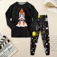 thumbnail image 2 of NOLDARES Toddler Baby Boy Pajamas Set Kids Sleepwear 2 Pcs Pjs Long Sleeve Top and Pants Jammies Sets Fall Winter 6-12 Months 12-24 Months 2t 3t 4t 5t 6t 7t 8t 9t Children,Orange,4-5 Y, 2 of 8