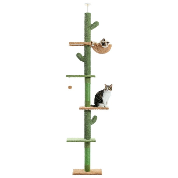 PAWZ Road 5Level Cat Tree Cactus Style Floor to Ceiling Tower for