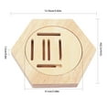 thumbnail image 2 of Honeycomb Wooden Medal Holder Magnetic Honeycomb Wood Display Stand Hexagon Rack Wooden Medal Display Stand Decor Medallion Storage Holder Medal Display Hanger Wooden Display Stand Decoration, 2 of 12