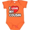 thumbnail image 3 of Inktastic I Love My Cousin Boys or Girls Baby Bodysuit, 3 of 5