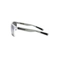thumbnail image 3 of Xloop Oversize Rectangular Sport Horn Rim Mens Sunglasses Silver Slate Silver Mirror, 3 of 4