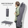 thumbnail image 4 of Outsunny 2 Person Folding Camping, Portable Sleeping Cot w/ Carry Bag Blue, 4 of 8
