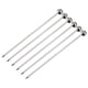 thumbnail image 1 of Uxcell Palillos de Cóctel de Metal 6 Piezas, Palillo de Cóctel de Acero Inoxidable Reutilizable en Forma de Bola para Bebidas, Frutas Plateadas, 1 of 5