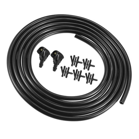 2pcs Windshield Washer Nozzle for Honda Civic CRV City 03-08 2.5m Hose with Connectors Kit 76810S10A02