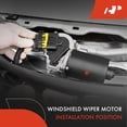 thumbnail image 2 of A-Premium Front Windshield Wiper Motor Compatible with T300 1995-2006, C500 1987-2006, T400 1989-1999, T450 1993-1997, T800 1987-2006, W900 1987-2006, 5-Pin, 2 of 5