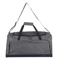 thumbnail image 3 of 24 Inch 55 Liter Weekender Overnight Duffel Shoulder Bag for Men, Women, Teens, Gym, Travel, Sports and Recreation in Charcoal Gray, 3 of 8