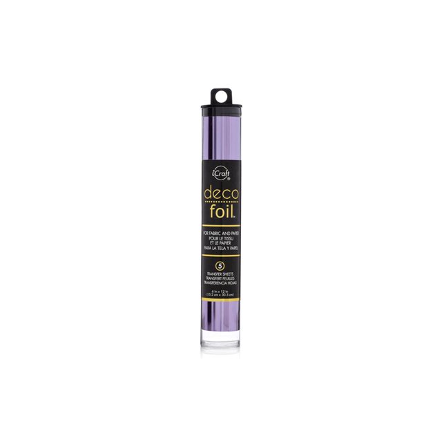 iCraft Transfert de Feuille Déco Tube 6x12 Lilas 5 Pcs