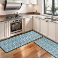 thumbnail image 3 of Kitchen Rugs Sets Of 2,Light Blue Christmas Snowman Pattern Anti Fatigue Kitchen Mat Rugs Non Slip Washable,Decorative Kitchen Floor Mats for Kitchen,Sink,Laundry,17"x47"+17"x47", 3 of 5