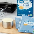 thumbnail image 2 of Great Value Instant Nonfat Dry Milk, 3.2 oz Pouches (3 Count), Makes 3 Quarts, 2 of 8