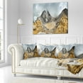 thumbnail image 2 of Designart Volcano Panorama with Dramatic Sky - Landscape Printed Throw Pillow - 16x16, 2 of 4